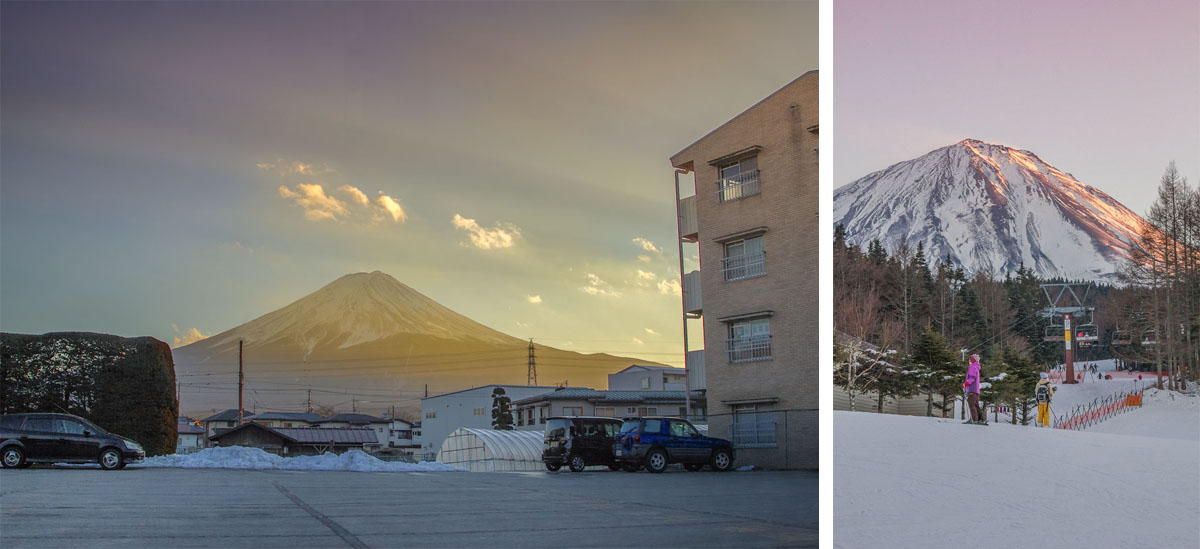 Skiing in Mt Fuji
